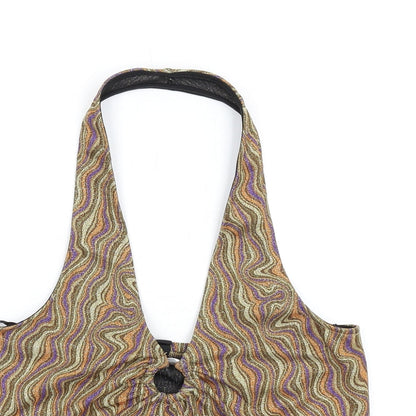 Womens UK Size L Urban Outfitters Multicoloured Cropped Tank