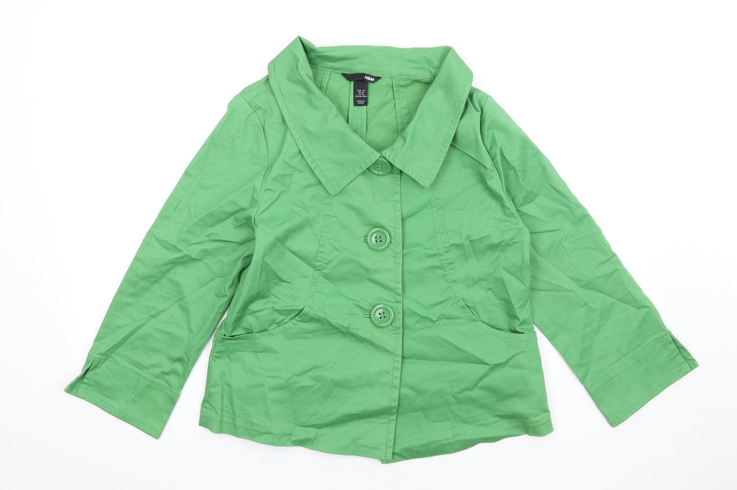 Womens UK Size 12 H&M Green Jacket