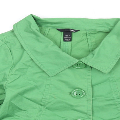 Womens UK Size 12 H&M Green Jacket