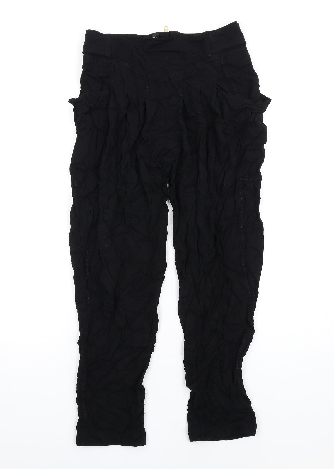 Womens UK Size 6 French Connection Regular Fit  Black Trousers