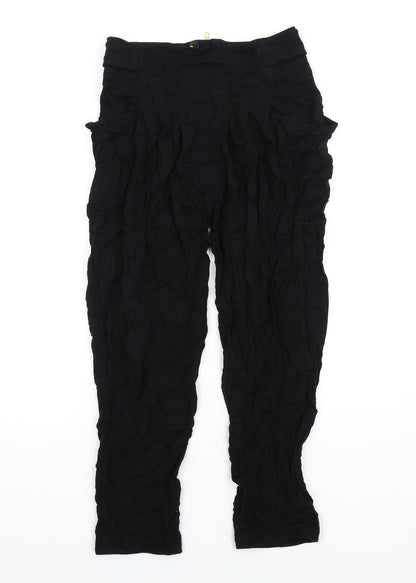Womens UK Size 6 French Connection Regular Fit  Black Trousers