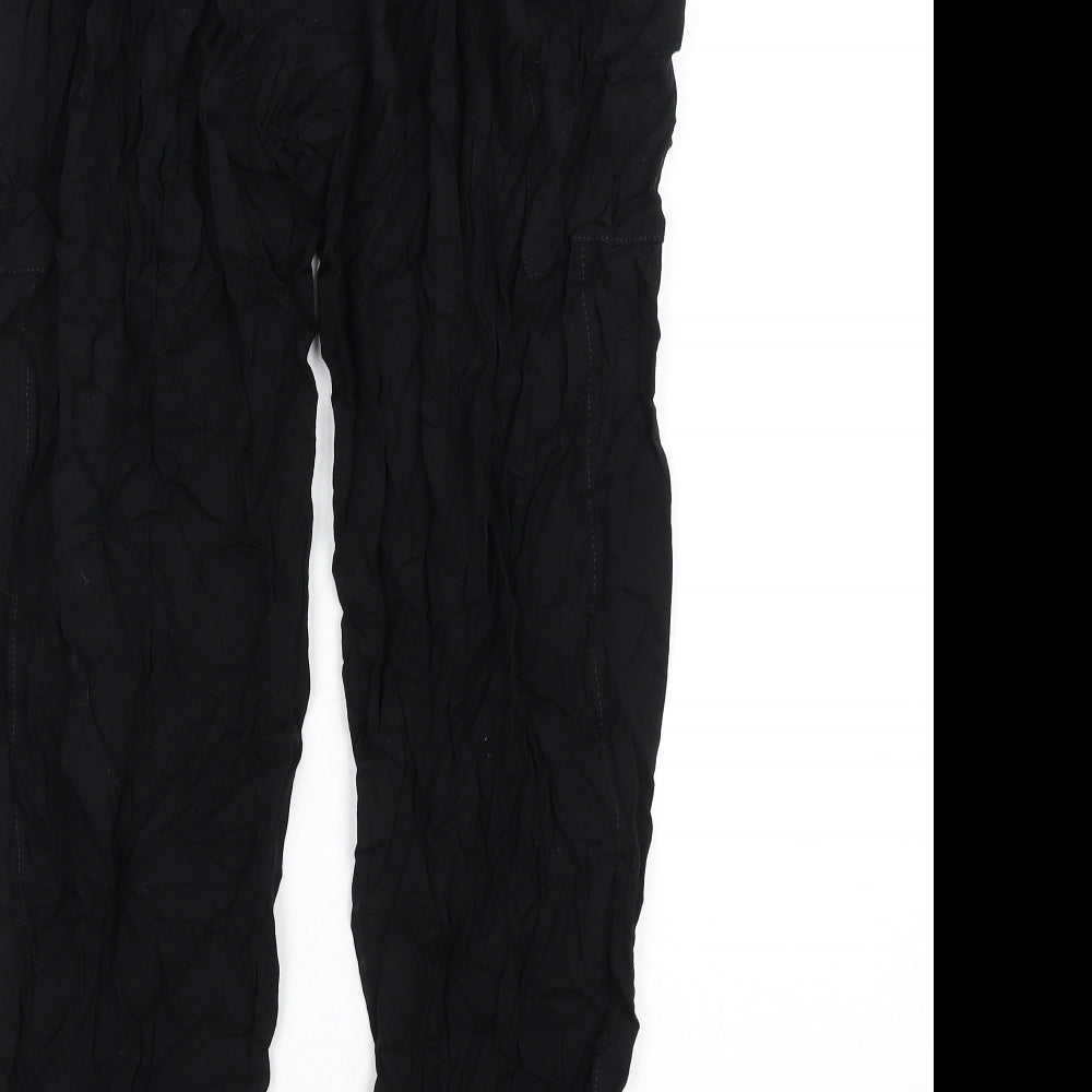 Womens UK Size 6 French Connection Regular Fit  Black Trousers