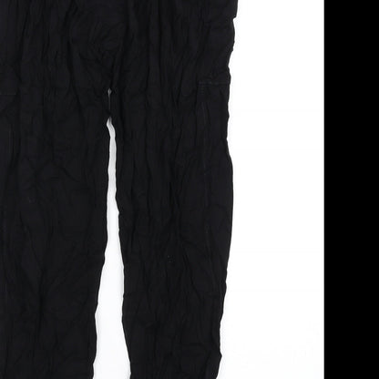Womens UK Size 6 French Connection Regular Fit  Black Trousers