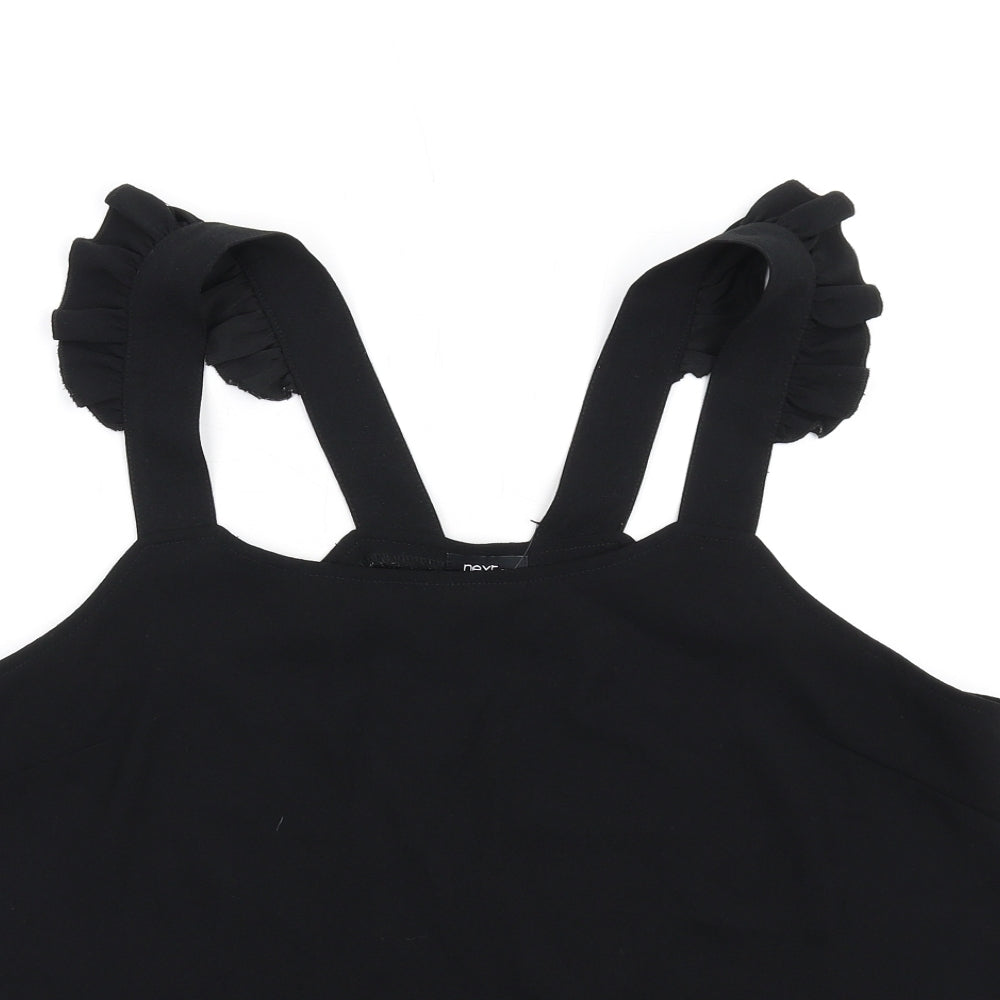 Womens UK Size 16 NEXT Black Basic Tank