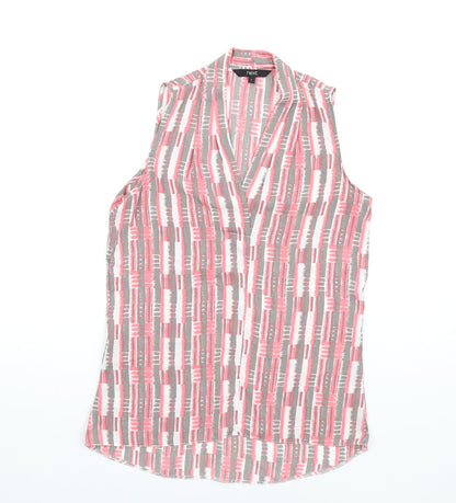 Womens UK Size 6 NEXT Multicoloured Basic Blouse