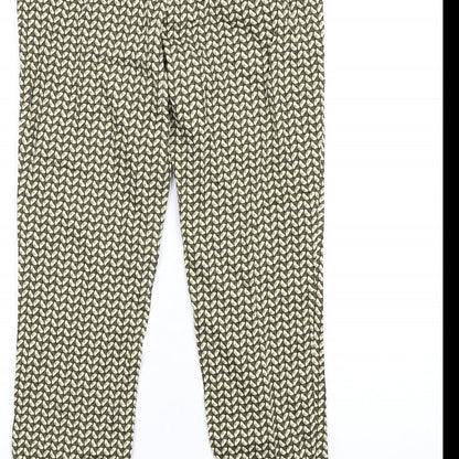 Womens UK Size M Zara Regular Fit  Green Trousers