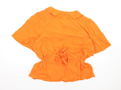 Womens UK Size 20 Marks and Spencer Orange Basic Blouse