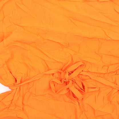 Womens UK Size 20 Marks and Spencer Orange Basic Blouse