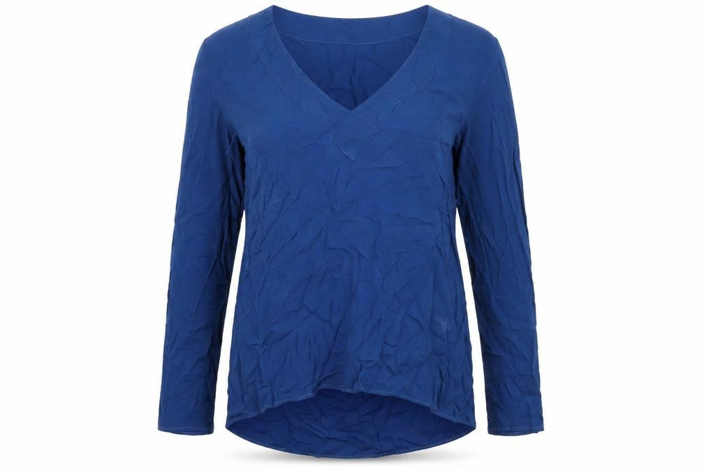 Womens UK Size S Zara Blue Basic T-Shirt