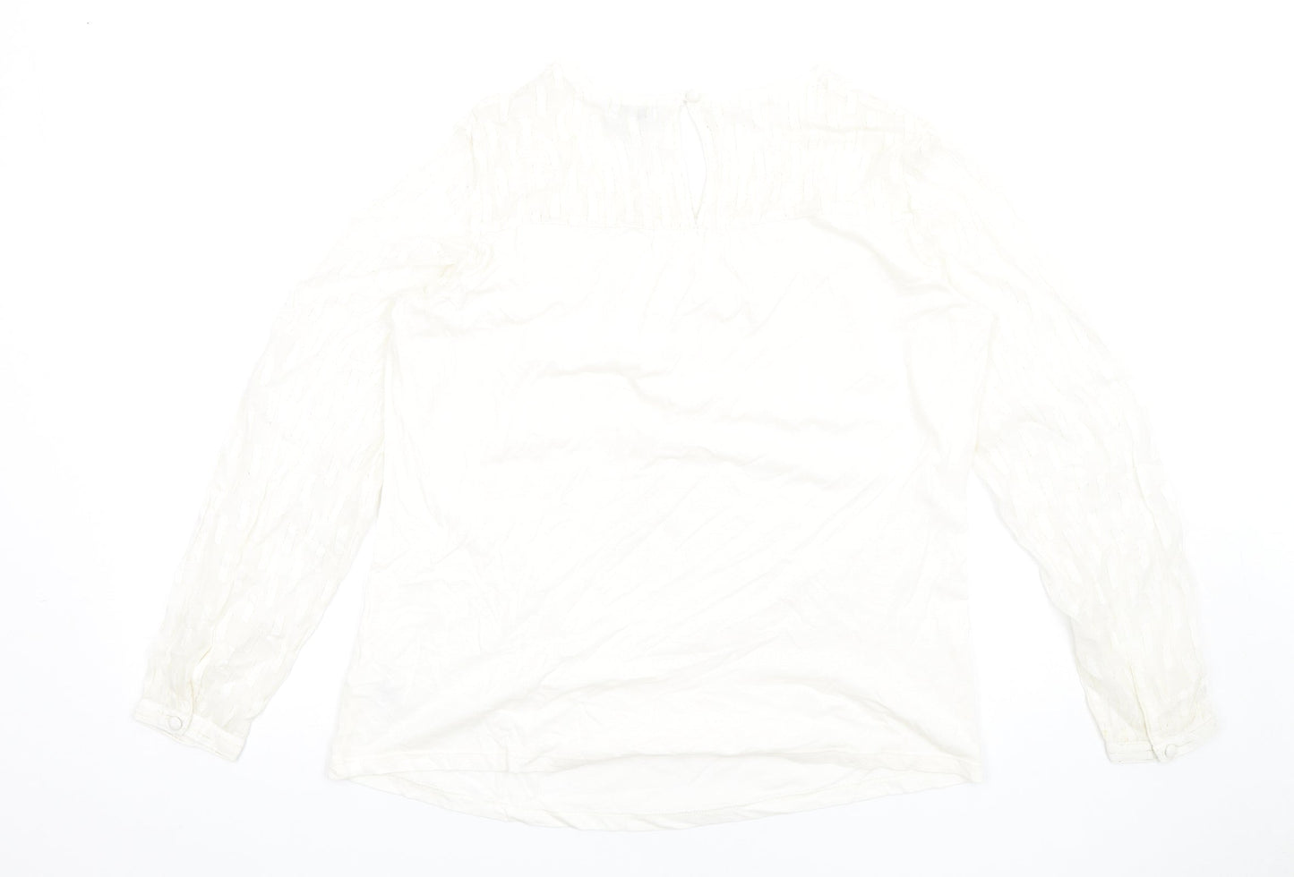 Womens UK Size 14 NEXT Ivory Basic T-Shirt