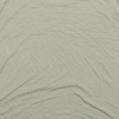 Womens UK Size 8 Marks and Spencer Green Basic T-Shirt