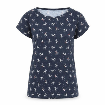 Womens UK Size 10 Marks and Spencer Blue Basic T-Shirt