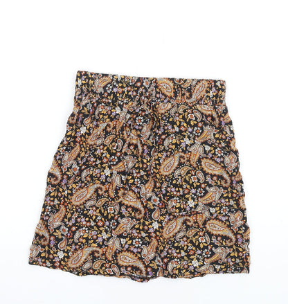 Nobody's Child Womens Multicoloured Paisley Viscose A-Line Skirt Size 8
