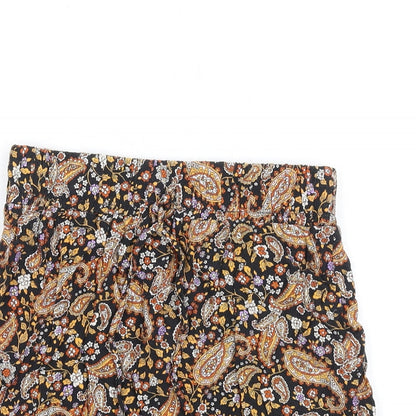 Nobody's Child Womens Multicoloured Paisley Viscose A-Line Skirt Size 8