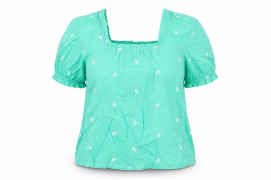 Womens UK Size 20 Per Una Green Basic Blouse