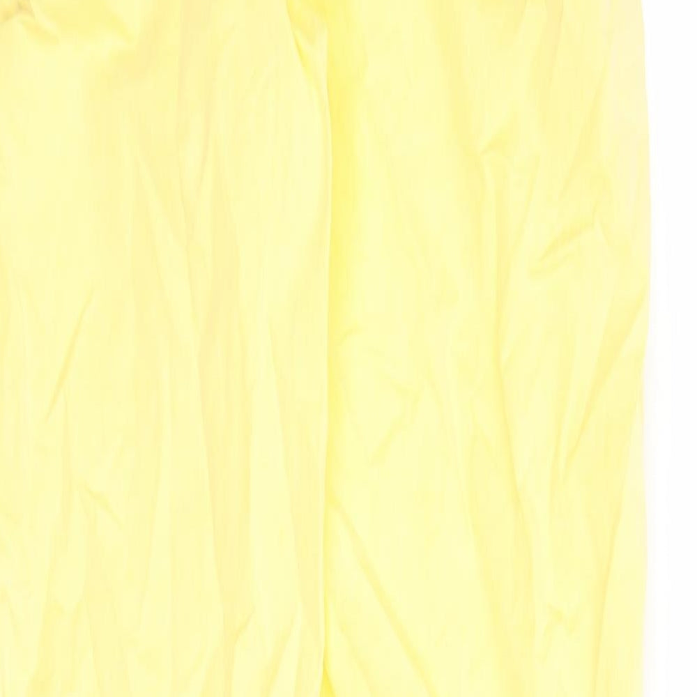 Womens UK Size 6 Marks and Spencer Regular Fit Chino Yellow Trousers