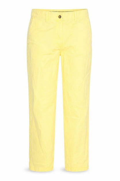 Womens UK Size 6 Marks and Spencer Regular Fit Chino Yellow Trousers