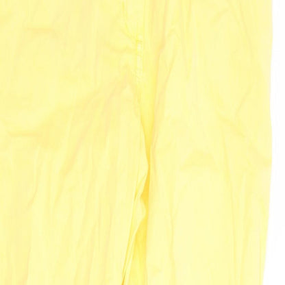 Womens UK Size 6 Marks and Spencer Regular Fit Chino Yellow Trousers