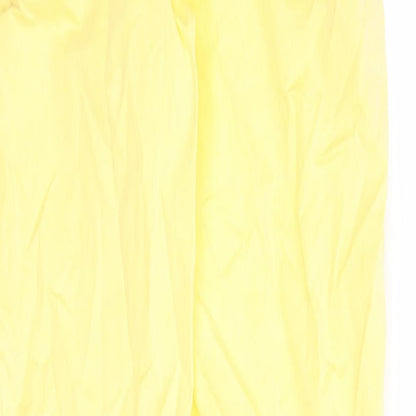 Womens UK Size 6 Marks and Spencer Regular Fit Chino Yellow Trousers