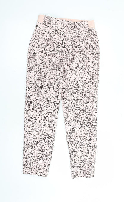 Womens UK Size 6 Marks and Spencer Regular Fit Capri Pink Trousers