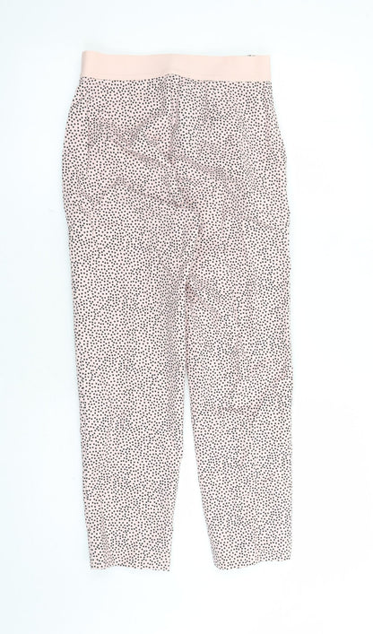 Womens UK Size 6 Marks and Spencer Regular Fit Capri Pink Trousers