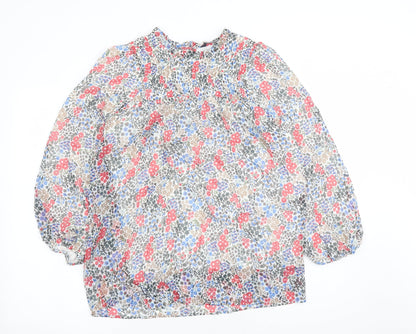 Womens UK Size 10 Marks and Spencer Multicoloured Basic Blouse