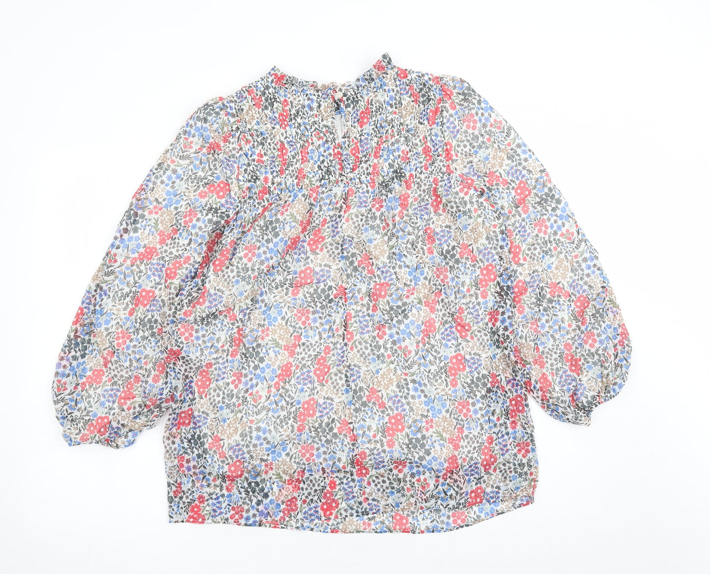 Womens UK Size 10 Marks and Spencer Multicoloured Basic Blouse