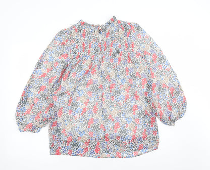 Womens UK Size 10 Marks and Spencer Multicoloured Basic Blouse