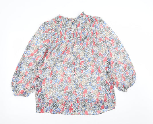 Womens UK Size 10 Marks and Spencer Multicoloured Basic Blouse