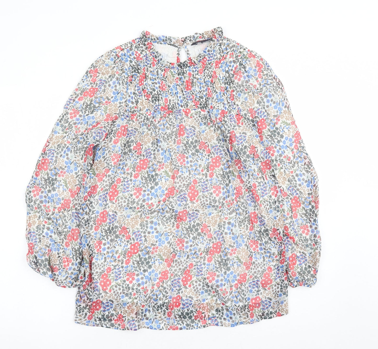 Womens UK Size 6 Marks and Spencer Multicoloured Basic Blouse