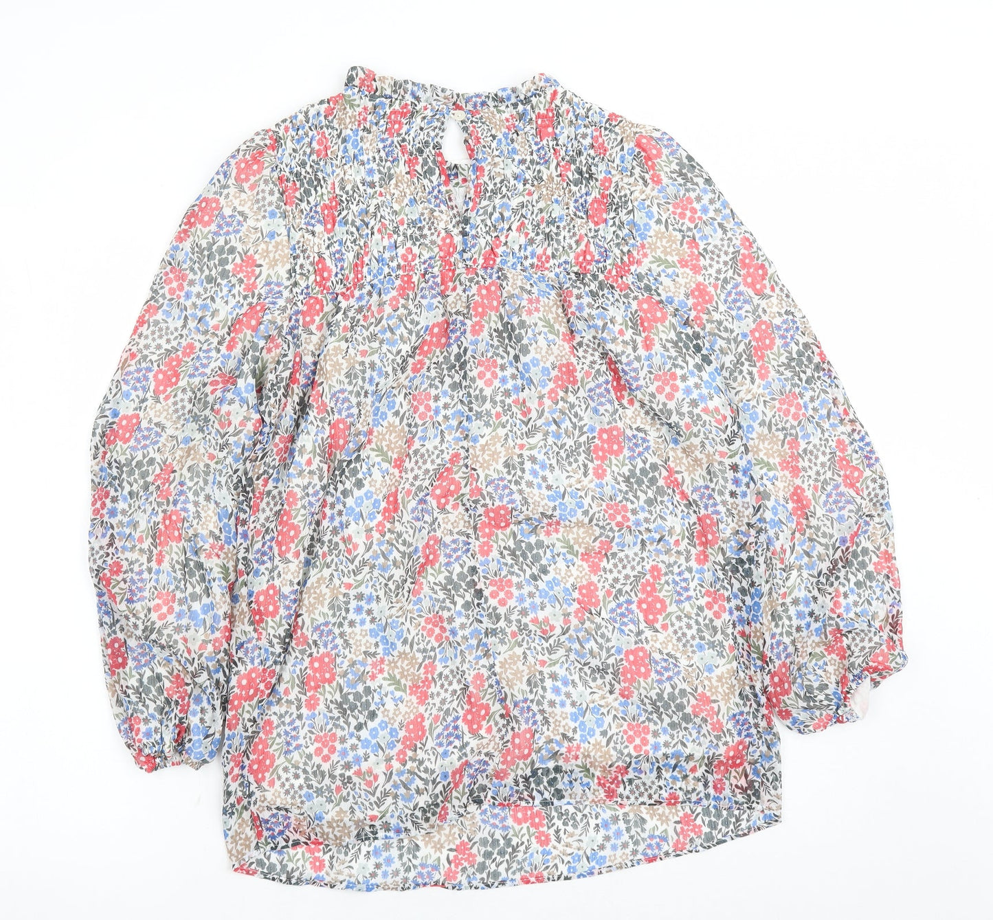 Womens UK Size 6 Marks and Spencer Multicoloured Basic Blouse