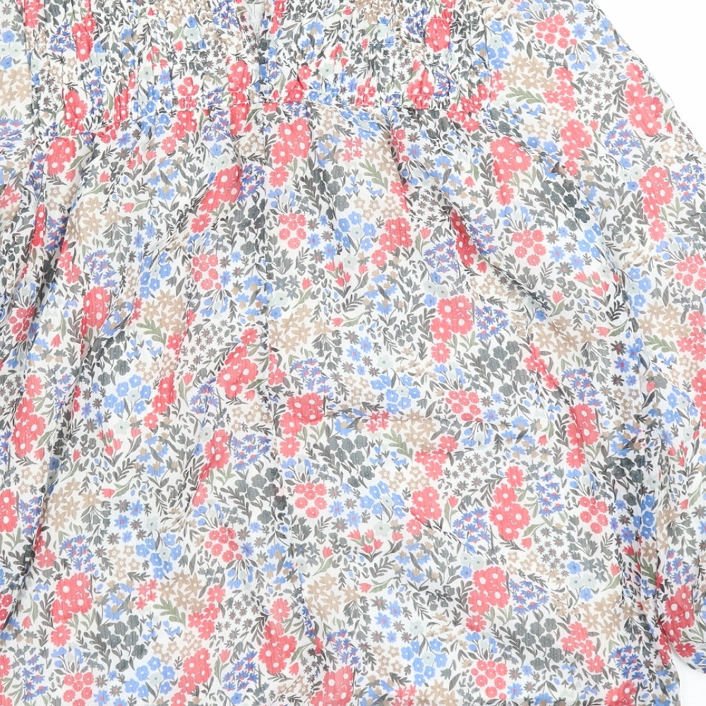 Womens UK Size 6 Marks and Spencer Multicoloured Basic Blouse