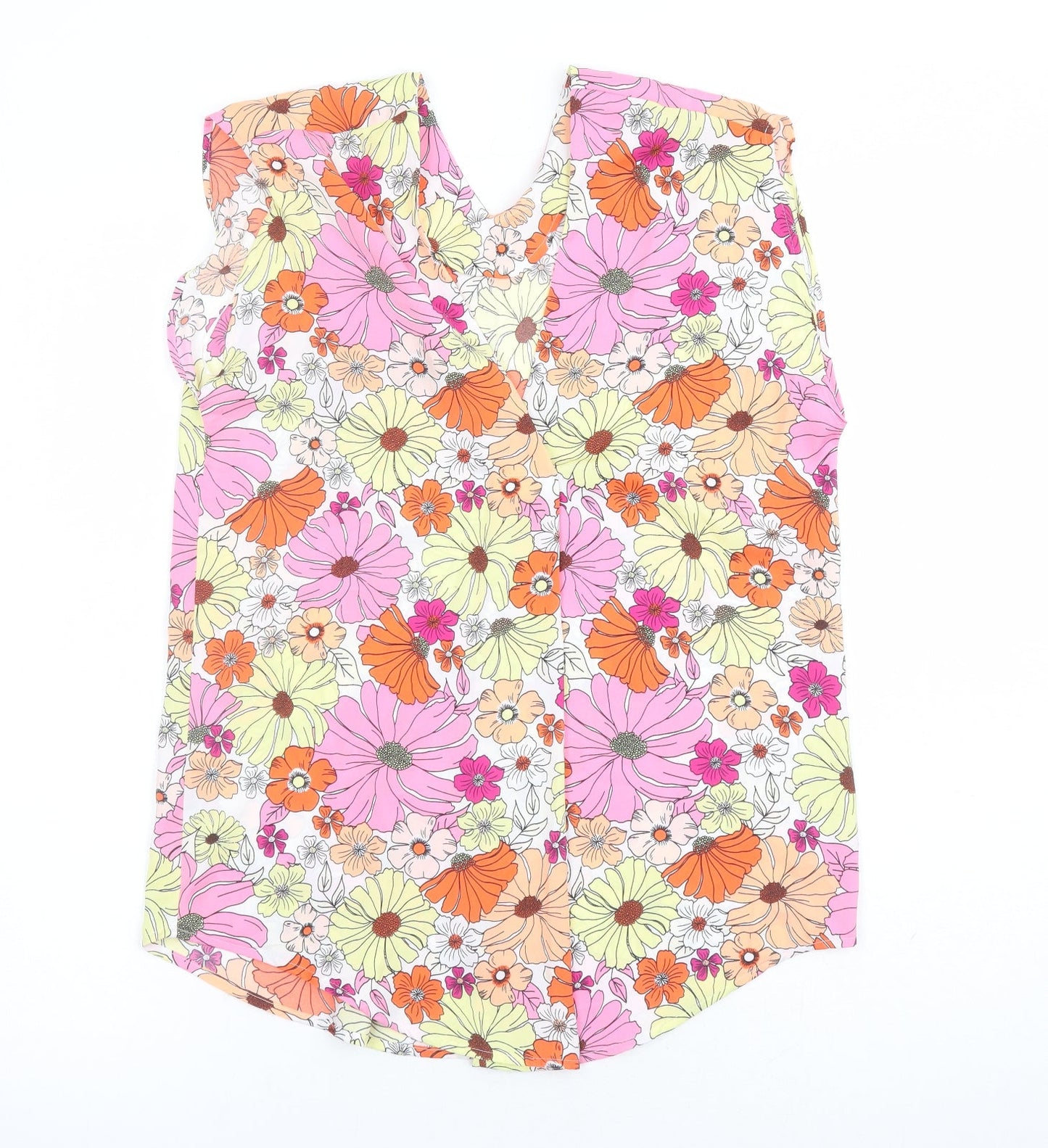 Womens UK Size 6 Marks and Spencer Multicoloured Basic Blouse