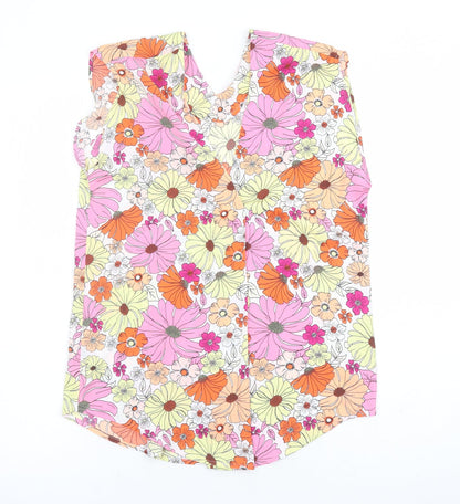 Womens UK Size 6 Marks and Spencer Multicoloured Basic Blouse