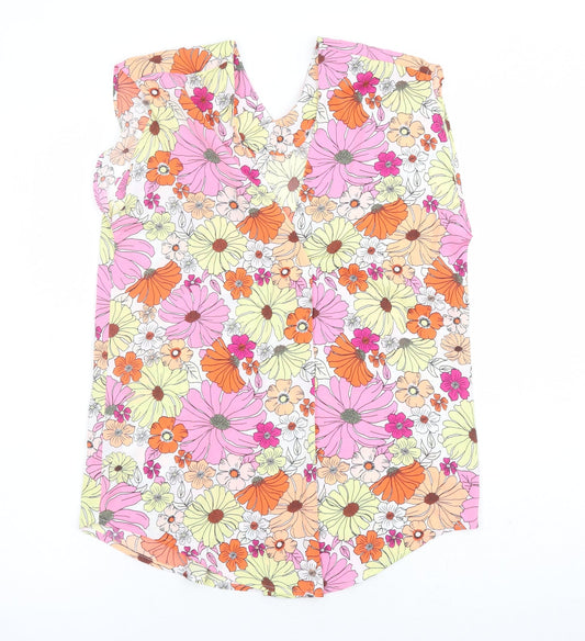 Womens UK Size 6 Marks and Spencer Multicoloured Basic Blouse