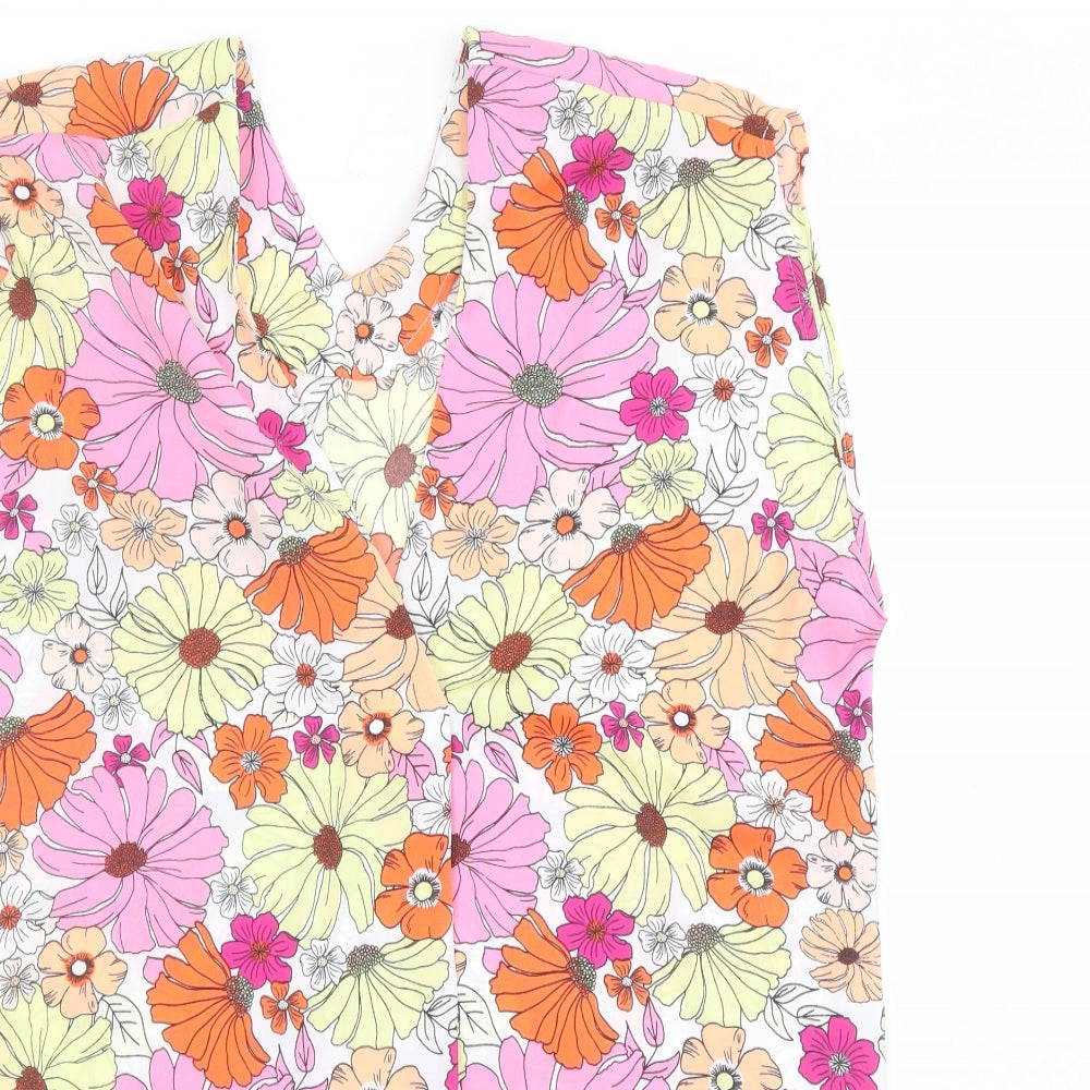 Womens UK Size 6 Marks and Spencer Multicoloured Basic Blouse