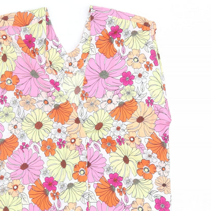 Womens UK Size 6 Marks and Spencer Multicoloured Basic Blouse