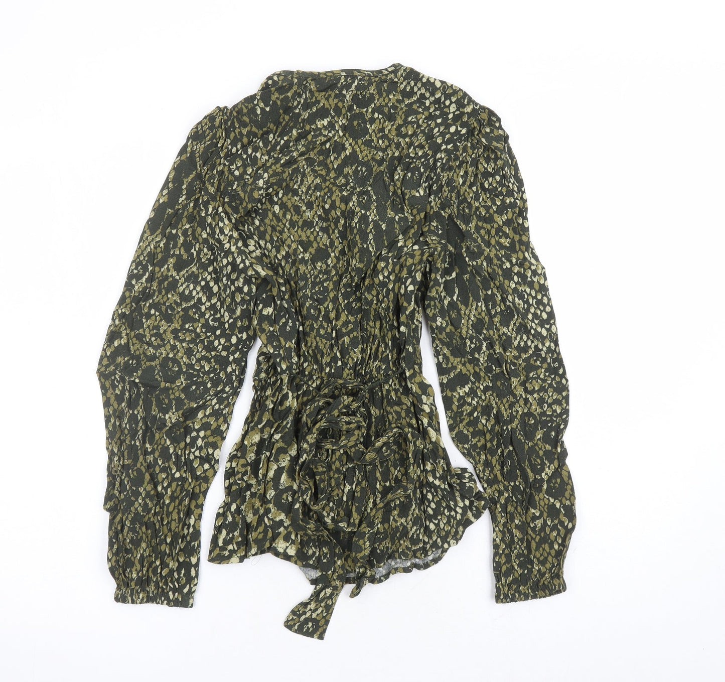 Womens UK Size 6 Marks and Spencer Green Basic Blouse