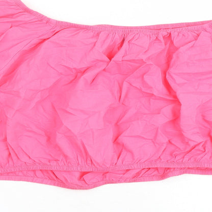 Womens UK Size 22 Marks and Spencer Pink Cropped Blouse