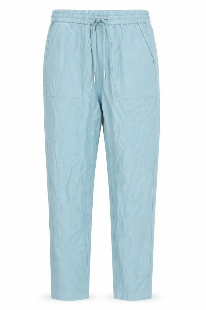 Womens UK Size 8 Marks and Spencer Regular Fit Chino Blue Trousers