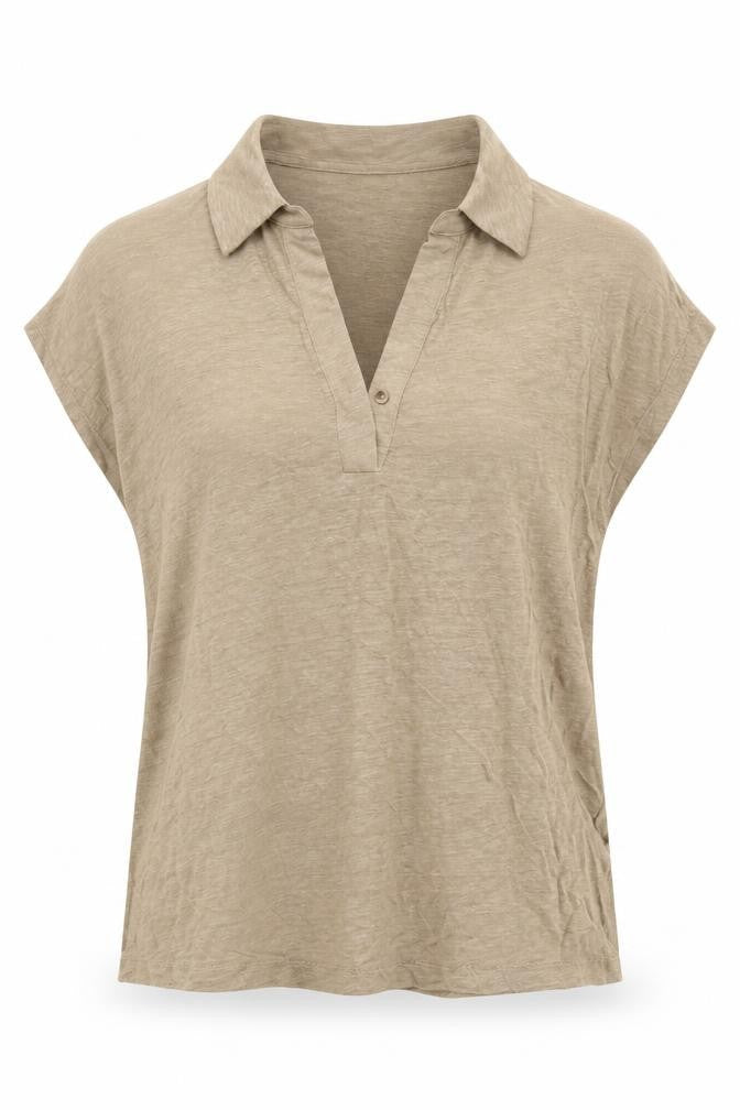 Womens UK Size 6 Autograph Brown Basic Polo