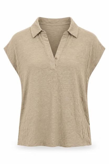 Womens UK Size 6 Autograph Brown Basic Polo