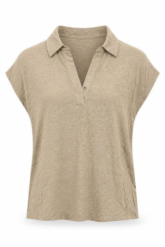 Womens UK Size 6 Autograph Brown Basic Polo