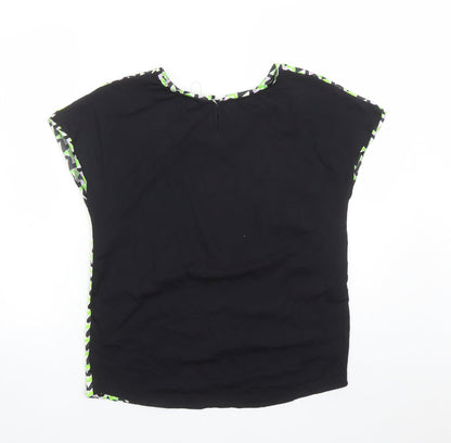 Womens UK Size 8 Marks and Spencer Black Basic T-Shirt