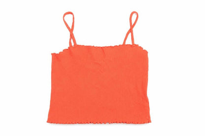 Womens UK Size 12 Topshop Red Cropped Tank