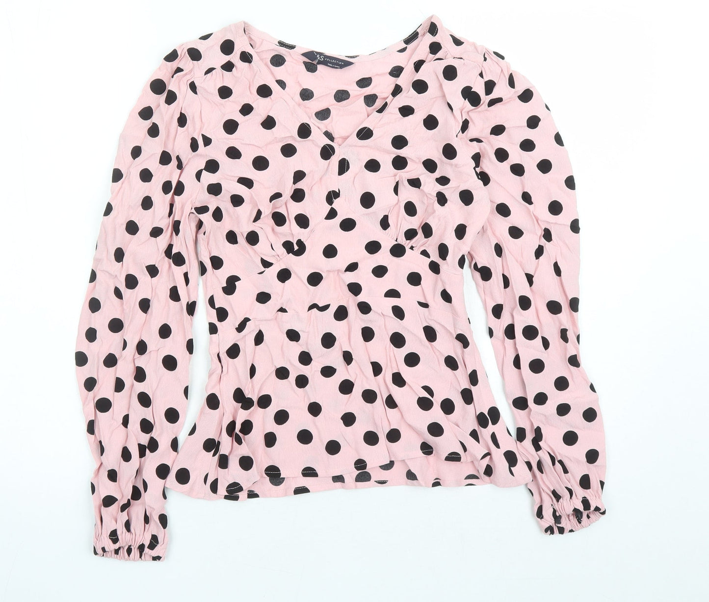 Womens UK Size 6 Marks and Spencer Pink Basic Blouse