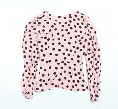 Womens UK Size 6 Marks and Spencer Pink Basic Blouse