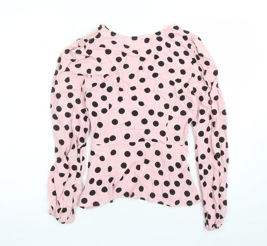 Womens UK Size 6 Marks and Spencer Pink Basic Blouse