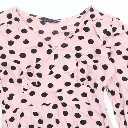 Womens UK Size 6 Marks and Spencer Pink Basic Blouse