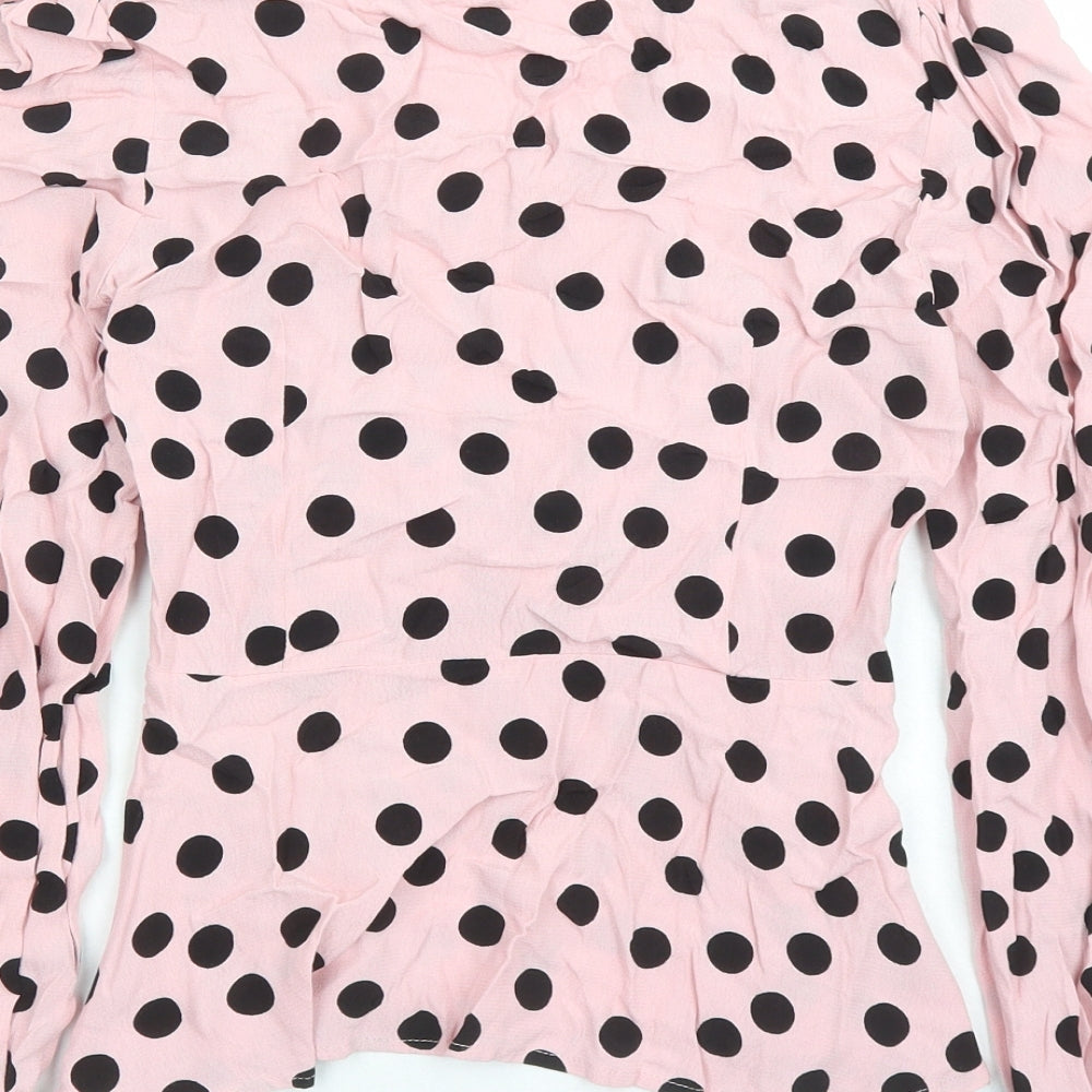 Womens UK Size 6 Marks and Spencer Pink Basic Blouse